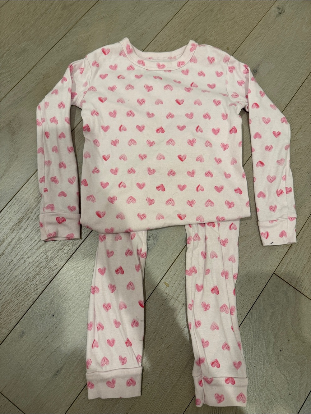 Baby Gap Pink Heart Pajamas